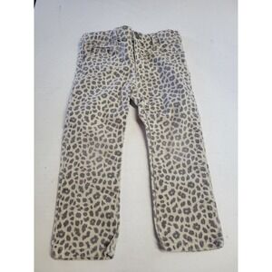 Carter's Toddler Girls 3T Grey Leopard Print Adjustable Waist Skinny Pants